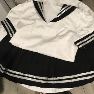 Black/White AND Blue/White Sailor Fuku Cosplays